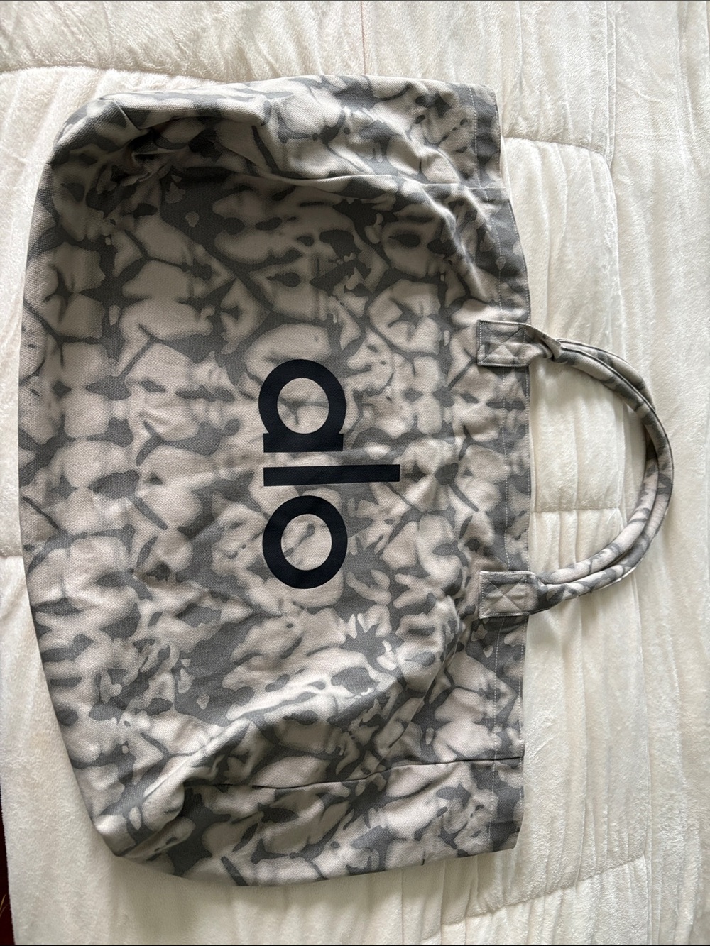 ALO Yoga Gray Camouflage Duffel Tote
